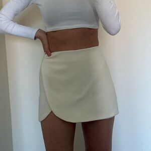 Zara cream skort